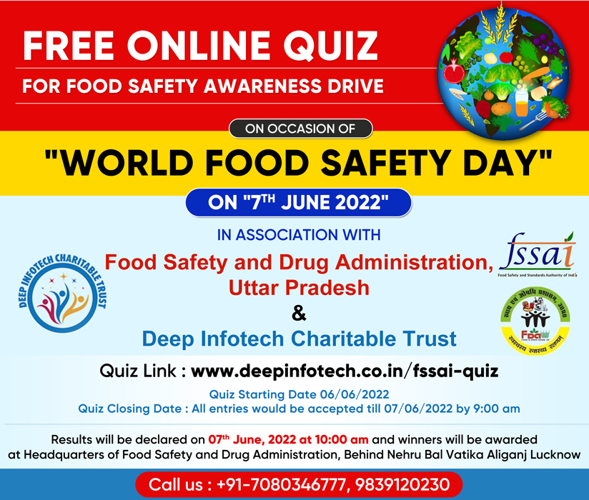 Free Online Quiz for Food Safety Awareness Drive
